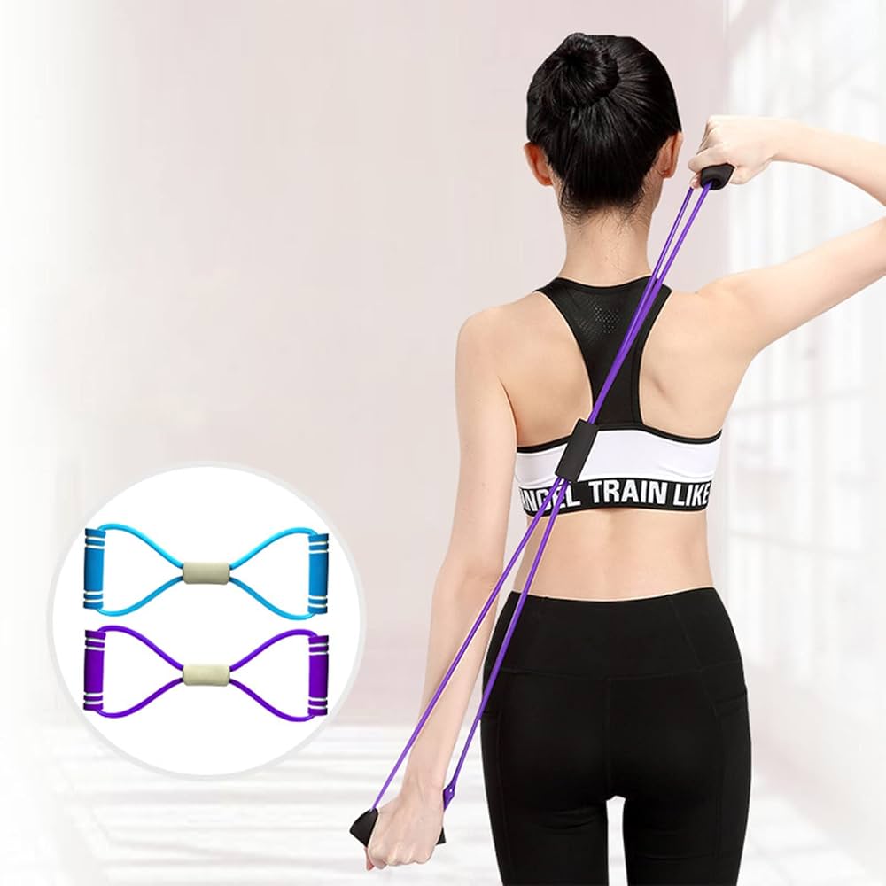 Amazon.com: Resistance Band Figure 8 Workout Tube Stretch